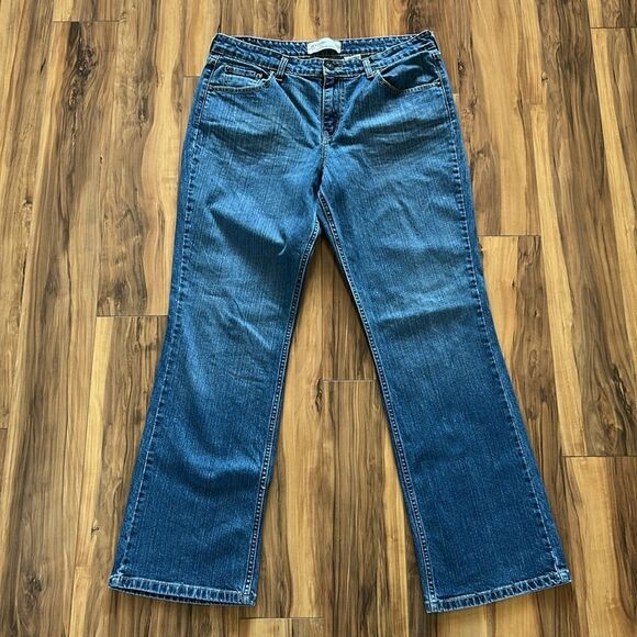 Levi's Signature Mid Rise Bootcut Jeans - Dark Blue - Picture 5 of 6